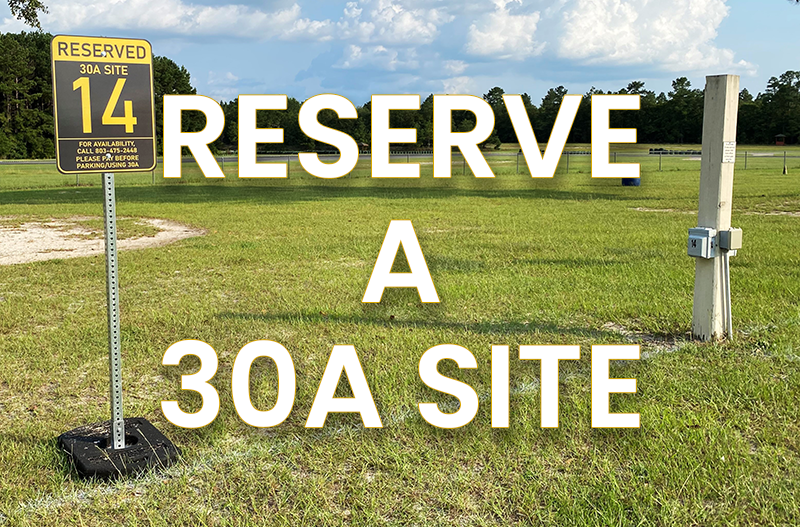 30A Site Reservation 11/1 11/3 NASA SE Brady Memorial Carolina